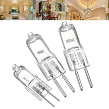 Smuxi энергосберегающий светильник лампочка Вольфрам галогенная лампа AC/DC 12V G4 база Crystal Clear светильник s двухконтактная 5 Вт, 35 Вт, 50 Вт