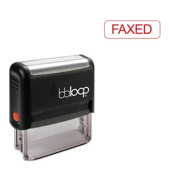 

Bbloop Faxed w/Round border Style Font and Design Self-Ink