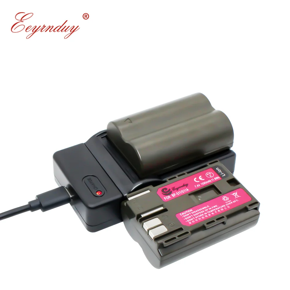 BP-511A литиевая батарея (2 упаковки) и USB зарядное устройство для CANON 30D Digital Rebel G5 50D 5D G3