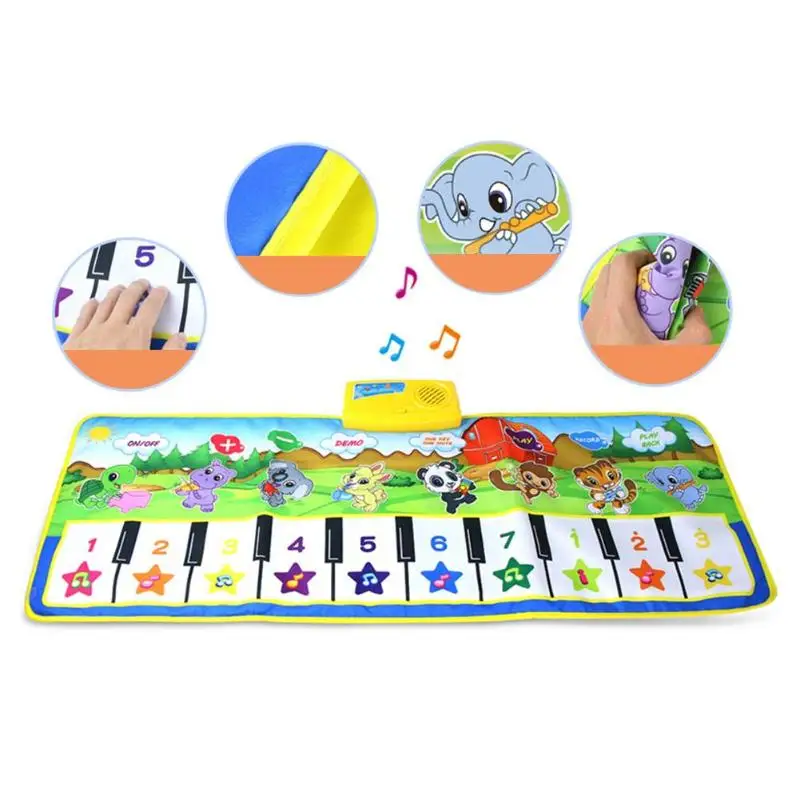 Игровой коврик мягкое складное детское музыкальное одеяло детский игровой