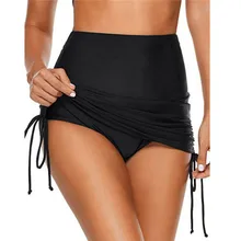 Женский сексуальный купальный костюм с высокой талией элегантные облегающие Женские купальник с юбкой купальный костюм модное купальное платье бразильская пляжная одежда Короткие