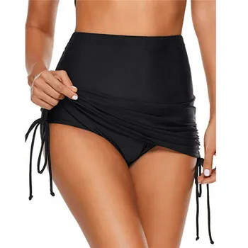 

Women Sexy High Waist Swimsuit Elegant Bandage Ladies Swim Skirts Bathing suit Fashion Swimming Skirt Brazilian Beach wear short