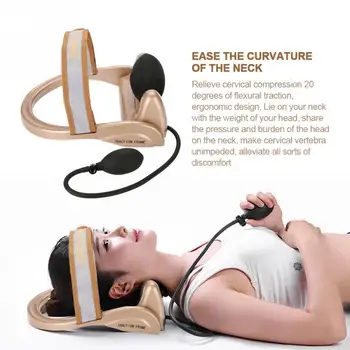 

Cervical Vertebra Tractor Pneumatic Neck Spine Posture Traction Instrument v