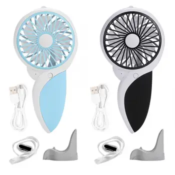 

Air Conditioner 1Pc Portable Handheld Mini Desktop Fan USB Rechargeable Nightlight Fans Air Conditioning