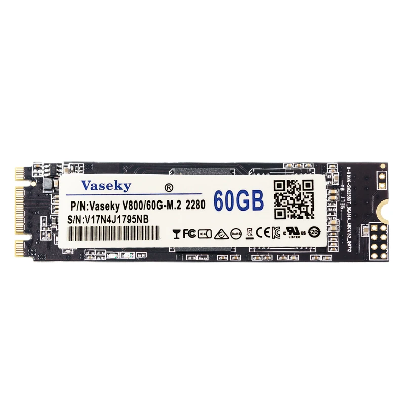 

Vaseky M.2 NGFF SATA MCL Solid State Drive for Desktop Notebook Standrad M.2 SATA Micron MCL Grain
