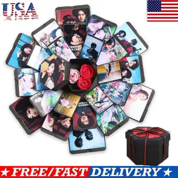 

Hexagon 5 Layer 6 Sided Explosion Gift Box Innovative DIY Photo Album Paper 1pcs