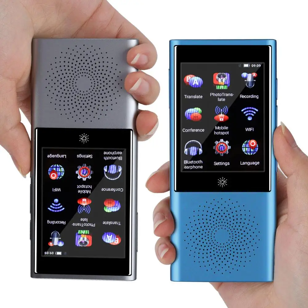 

W1 Portable AI Translator Smart Touch Screen Global Business Travel Real Time Translator 45 Multi-language Translation Russia