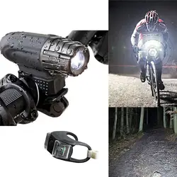 Универсальный перезаряжаемый велосипедный фонарь водостойкий Передний фонарь задний фонарь набор ночного велосипедного освещения