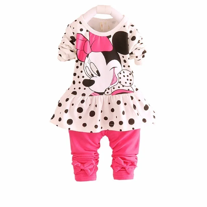 

Spring Autumn Baby Girls Clothing Suits Fashion Active Sets Children Cartoon Print Long Sleeves Sweatshirts Pants 2Pcs Tracksuit
