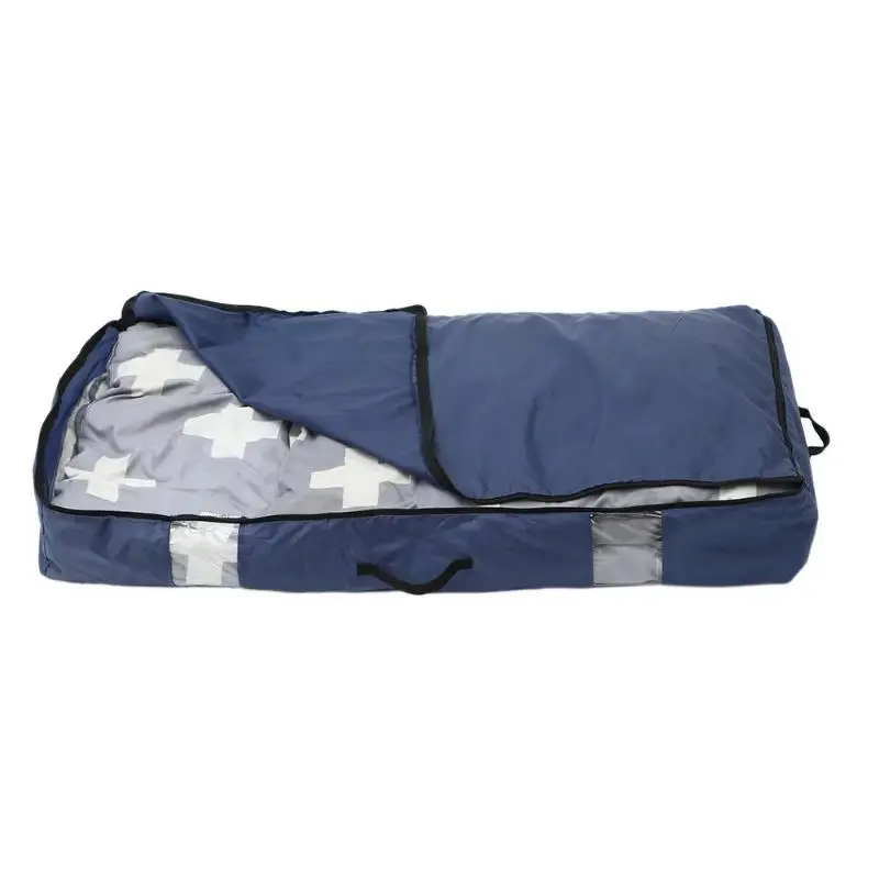 

2 Layers Portable Foldable Oxford Cloth Quilt Storage Bag Large Capacity Clothing Sorting Bags Organizer