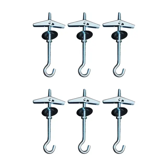 6pcs Plasterboard Ceiling Hooks Hanging Load 10kg Advertising