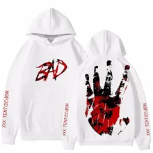 Dropship mais novo raper xxxtentacion impressão 3d hoodies homem/mulher streetwear hip hop 3d xxxtentacion moletom com capuz