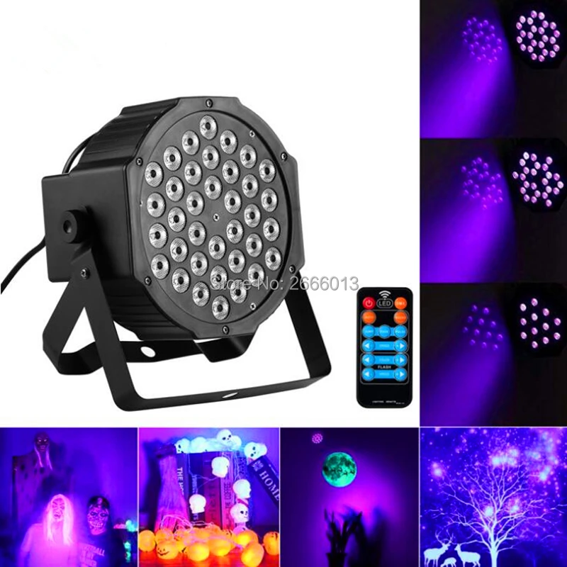 36 LED дискотека УФ фиолетовый черный свет DJ 36X3W Par лампа для вечеринки Рождество бар
