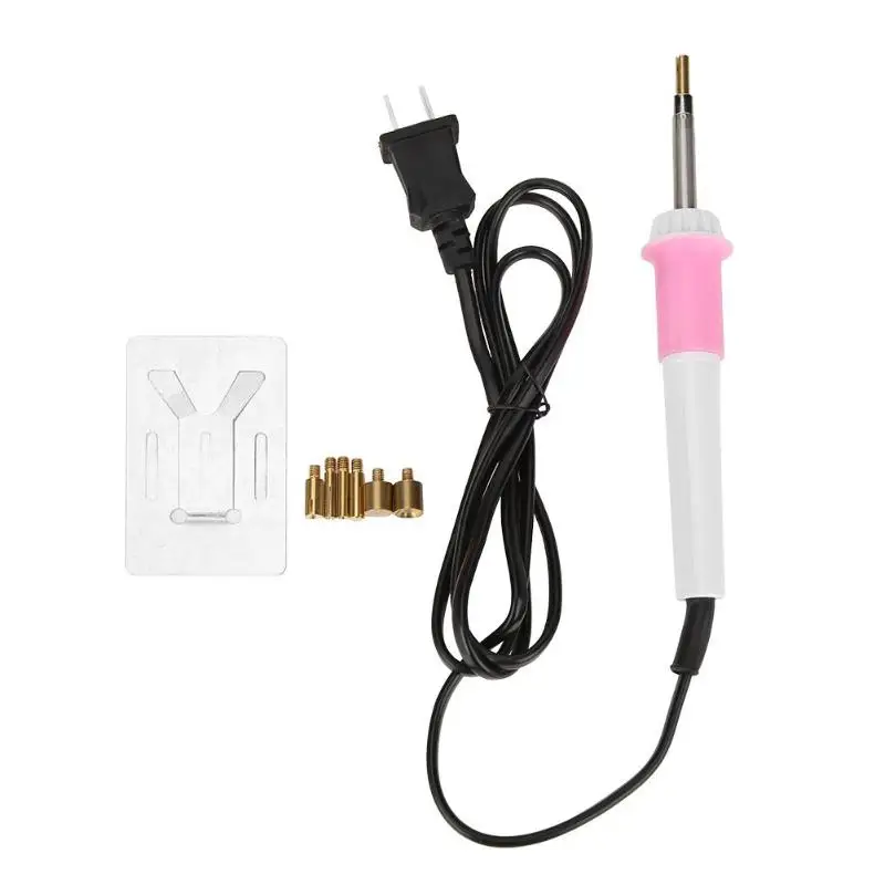 

Rhinestone HotFix Applicator Iron-on Wand 7 Tips Fast Heated Heat-fix Tool Heat-fix Tool Wand Gun Garment Fast Heated DIY Suppl