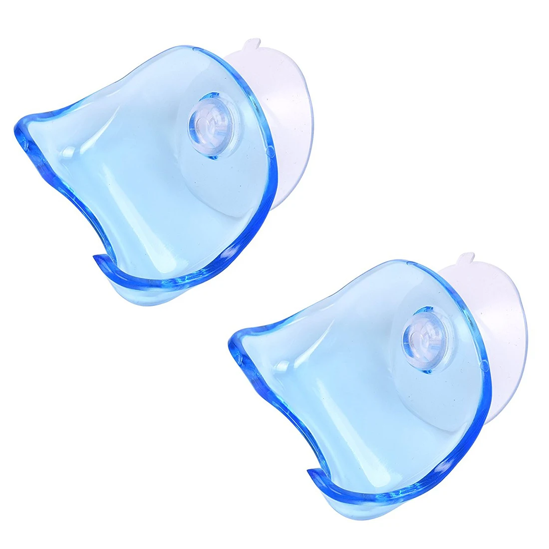 

2 Pcs Clear Plastic Suction Razor Holder Rack Bathroom Razor Storage