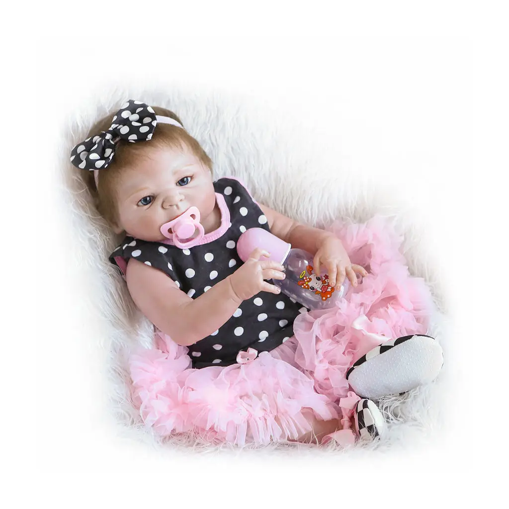

Npk 55Cm Reborn Baby Full Body Doll Girl Newborn Lifelike Baby-Reborn Princess Dolls Birthday Christmas Gift