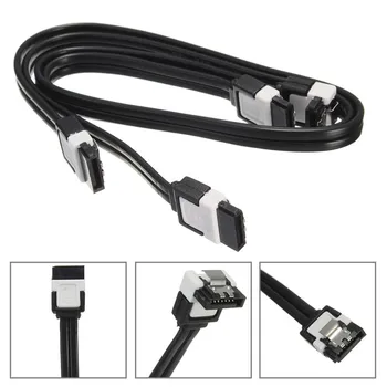 

500pcs SATA 3.0 III 6Gb/s 49cm Hard Disk Drive Straight Cable 90 Degree Right Angle Cables 26AWG HDD SSD Data