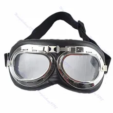 Caliente nuevo 1 Pc motocicleta Vintage bicicleta lentes Scooter casco de crucero piloto gafas de alta calidad