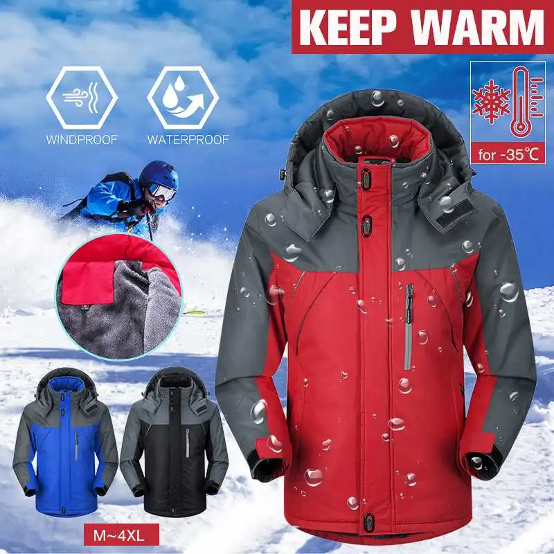 

Ski Jacket Men Women Hoodie Waterproof Snow Jacket Thermal Coat For Outdoor Mountain Skiing Snowboard Jacket