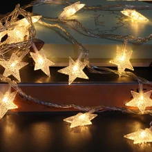 110 В/220 В светодиодная Звездная гирлянда светодиодная сказочная гирлянда Рождественская елка Волшебная светлая гирлянда 5 м/10 м домашний новогодний декор для свадебной вечеринки