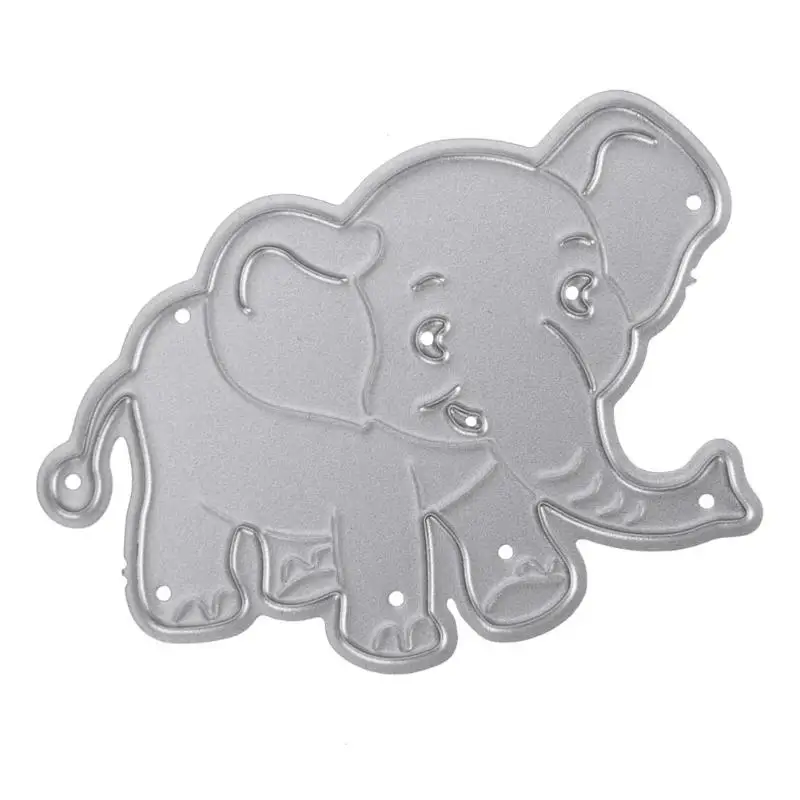 

Album Animals Scrapbooking Cards Crafts Dies Elephant Cutting Dies Metal Stencil Embossing Holder DIY Cut Silver