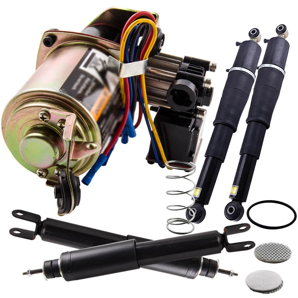 Fit Chevy GMC Cadillac SUV Yukon Air Suspension Shocks & Compressor