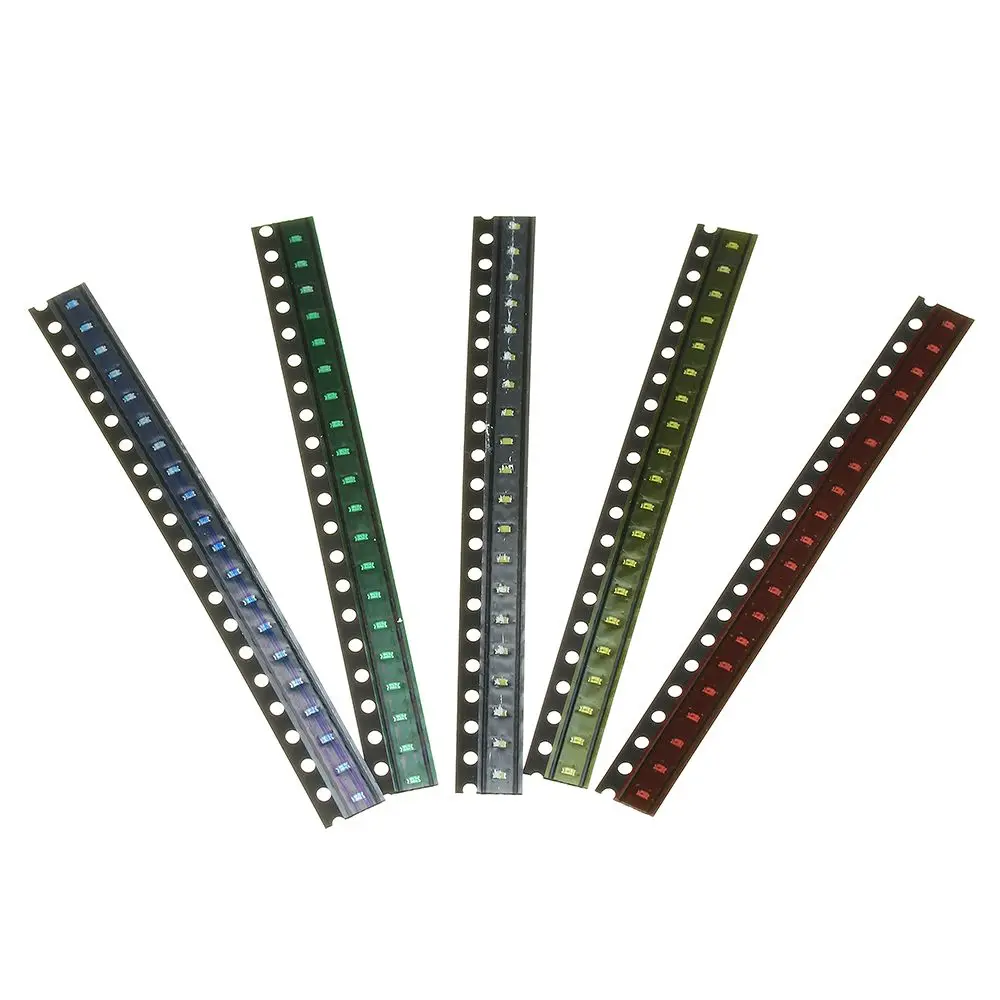 10PCS 0603 1608 Pre-soldered Yellow Green Light Pre Wired 20CM SMD LED Diodes