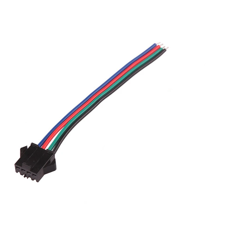 CLAITE 1 шт. 5 шт. 10 шт. 4PIN Мужской Женский Разъем провода Plug кабель для SMD RGB светодиодные ленты свет