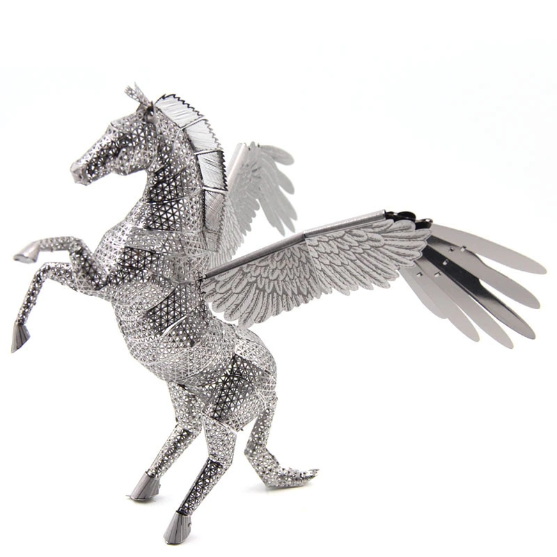 Fly Horse 3D металлическая головоломка Pegasus модель DIY 3D лазерная резка головоломка модель нано Головоломка Детские подарки игрушки экшн-фигурка аудит