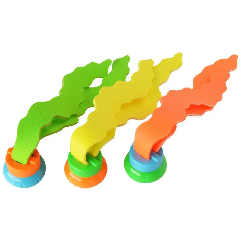 Promo 3pcs Kids Plants Toy Sports Swimming Pool Toys Sea Plant Shape Diving Toys Diving Swimming Training