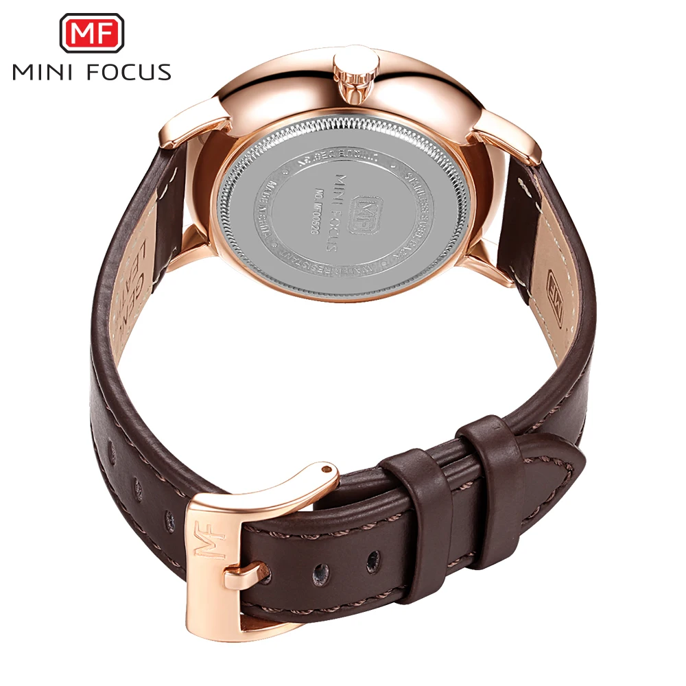 MINIFOCUS мужские s часы Топ бренд класса люкс кожаный ремешок Кварцевые часы мужские Дата аналоговые модные наручные часы для мужчин часы повседневные