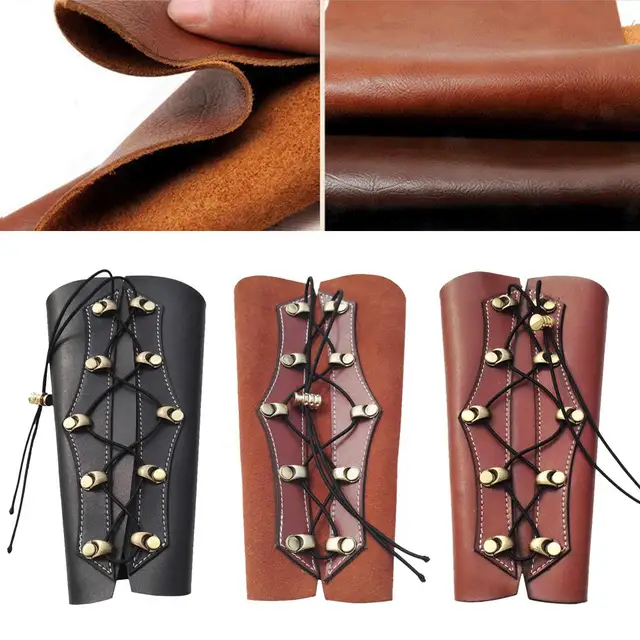 US $8.06 Archery Arm Guard Leather Restraint Protector Guard Pull Bow Protect Arm for Shooting Hunting Arche