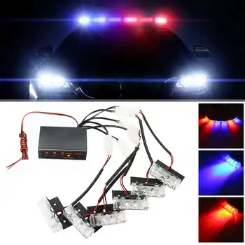 

6x3 LED Car Truck Strobe Light 12V Emergency Flashing Firemen Ambulance Polices Lights Daytime Running Lights Wireless Remote