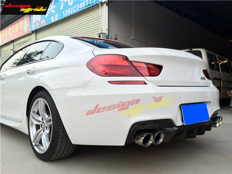 F06 диффузор для губ M6 Стиль карбон BMW F12 M Sport задний бампер 640i 640d 650i 650d 2012