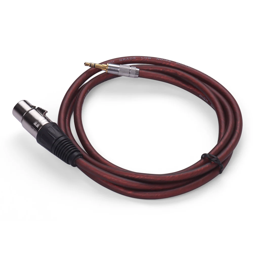 

1.5m/5ft Audio Cable Cord XLR Female to 3.5mm TRS Plug PVC Jacket for Computer Mixer Mixing Console Loudspeaker Live Network