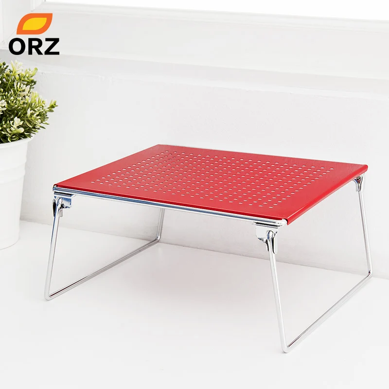 ORZ طوي المطبخ تخزين الرف الحمام المنظم حامل المطبخ مجلس الوزراء كونترتوب المنظم طبق التوابل رف Droshipping
