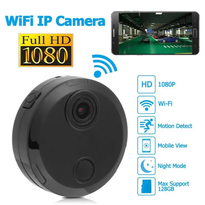 

Mini 1080P WiFi IP Camera Wireless Night Vision Home Security Camera Wide Angle Wireless Wifi Mini Night Vision Motion Camcorde