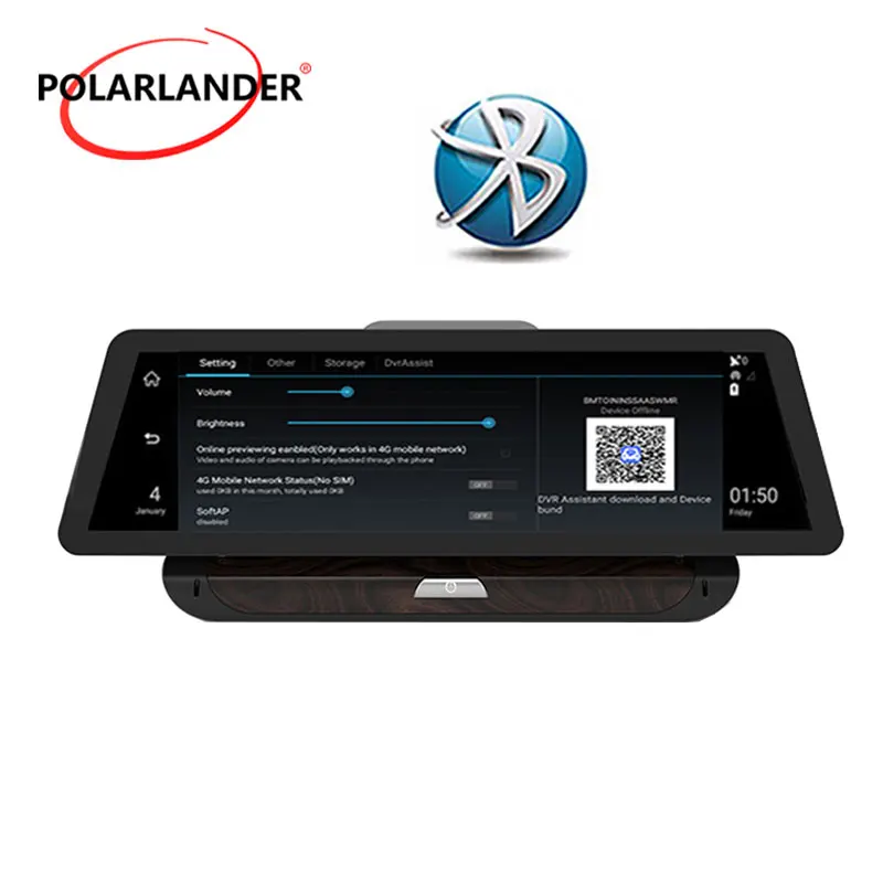 10 inch  center console ADAS 4G HD car Bluetooth wifi GPS navigation Android 5.1  driving recorder