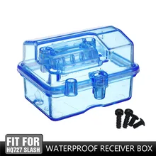 Синий пластиковый водонепроницаемый приемник приемной коробки для Huanqi727/Slash RC автомобиля дистанционного управления аксессуары