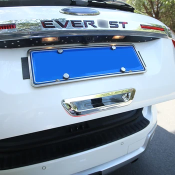 

ALittleChange ABS Chrome Rear Trunk Handle Protector Cover Trim Sticker for Ford New Everest 2015 2016 2017 Stickers Accessories