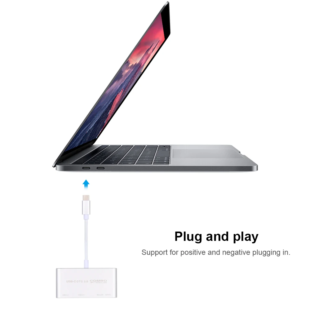 USB C 3 1 Type концентратор с кардридером 5 в c OTG комбинированный USB3.0 мульти сплиттер