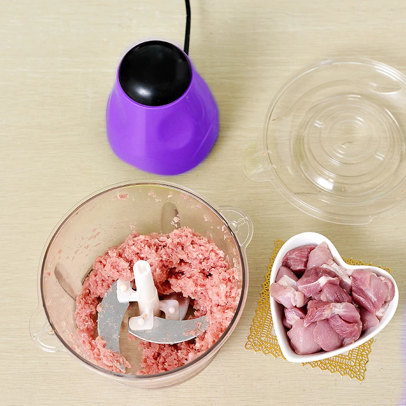 2L الكهربائية المطبخ مفرمة اللحم المروحية Cocina معالج التقطيع أداة تقطيع الطعام الفولاذ المقاوم للصدأ الكهربائية المنزلية أدوات مطبخ