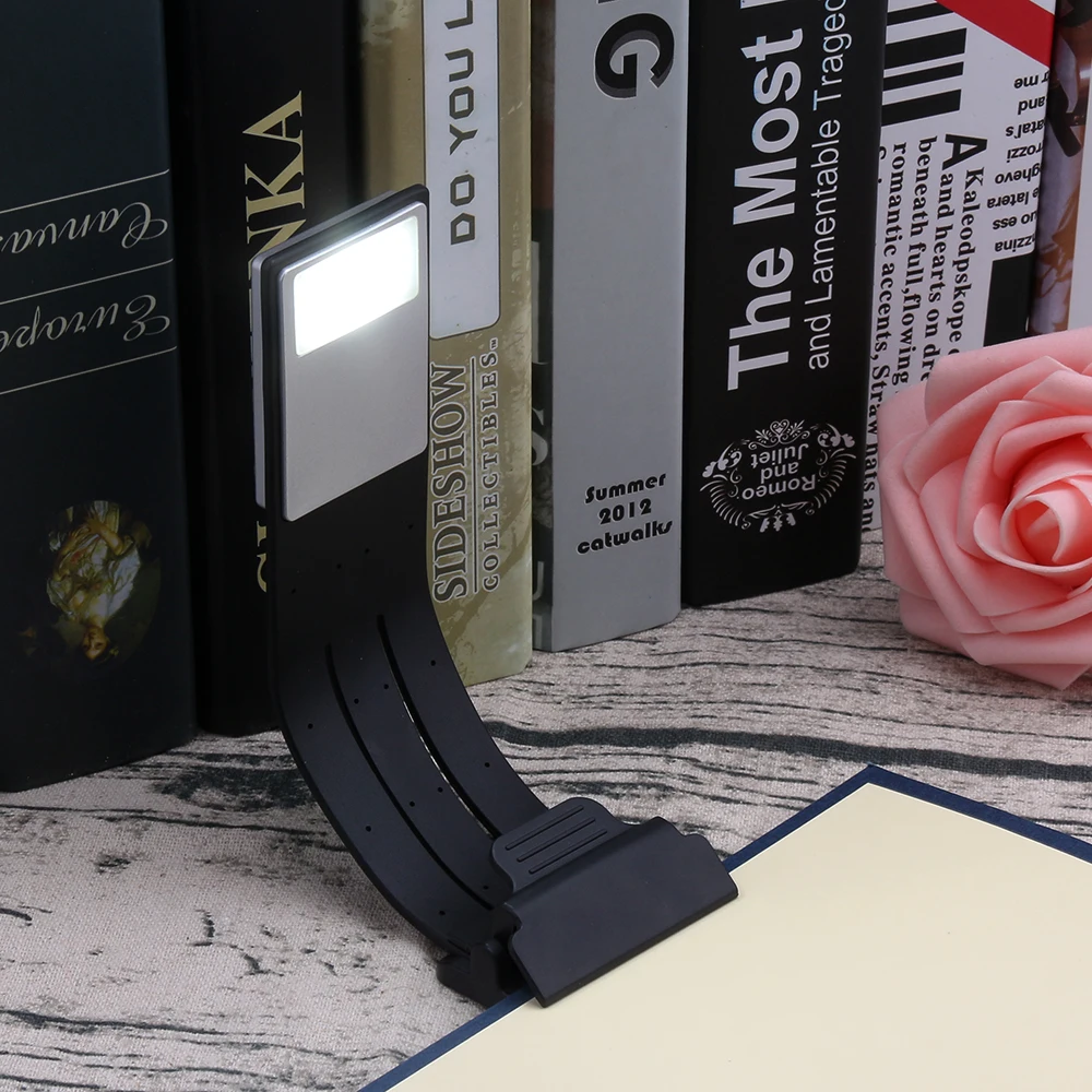 

Flexible Dimmable LED Book Light Reading Light USB Rechargeable Adjustable Clip on Read Night Lamp Backlight for Computer 1Pc