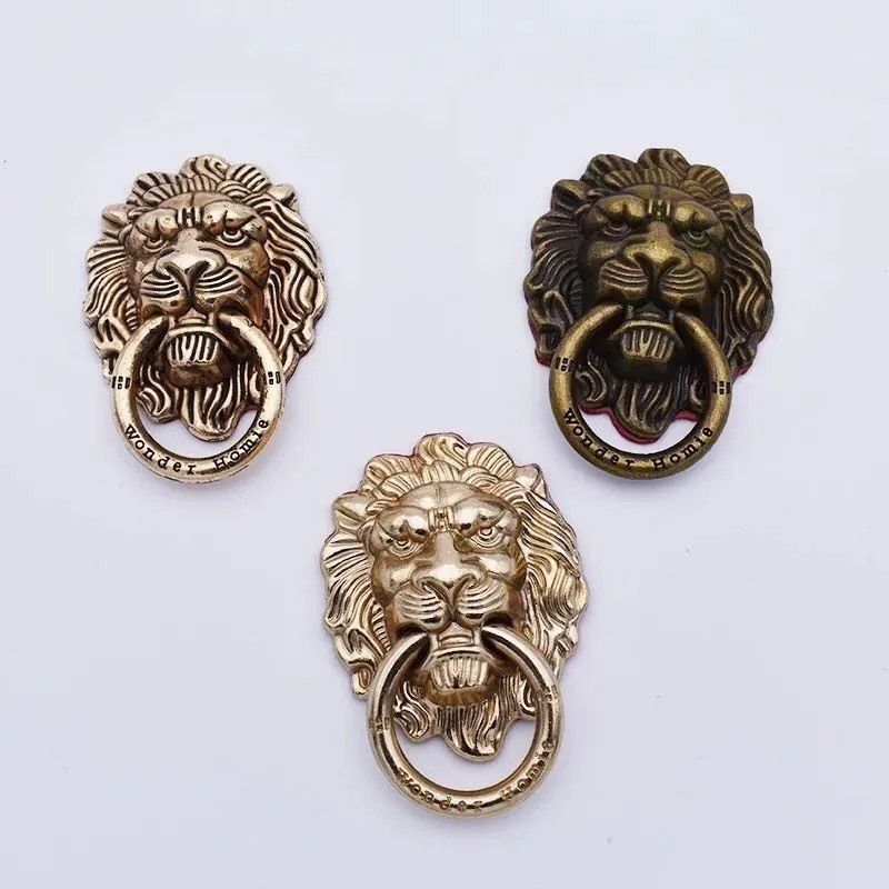 Vintage Lion Head Finger Ring Mobile Cell Phone Hand Stand Holder Rotatin Stand Holder Mount Bracket For Iphone Samsung Huawei