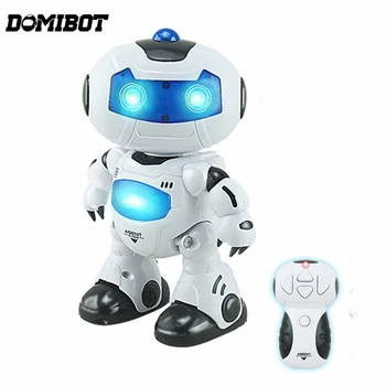 

High Quality Domibot Electric Intelligent CuteRobot RC Musical Dancing Robot Walk Lightenning Robot For Children Gift