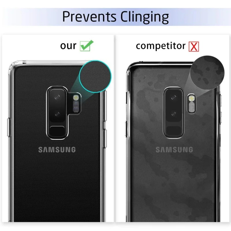 Чехол SUREHIN для Samsung galaxy A60 A70 A50 A40S A30 20E M30 20 10s S10e S9 S8 PLus прозрачный защитный мягкий