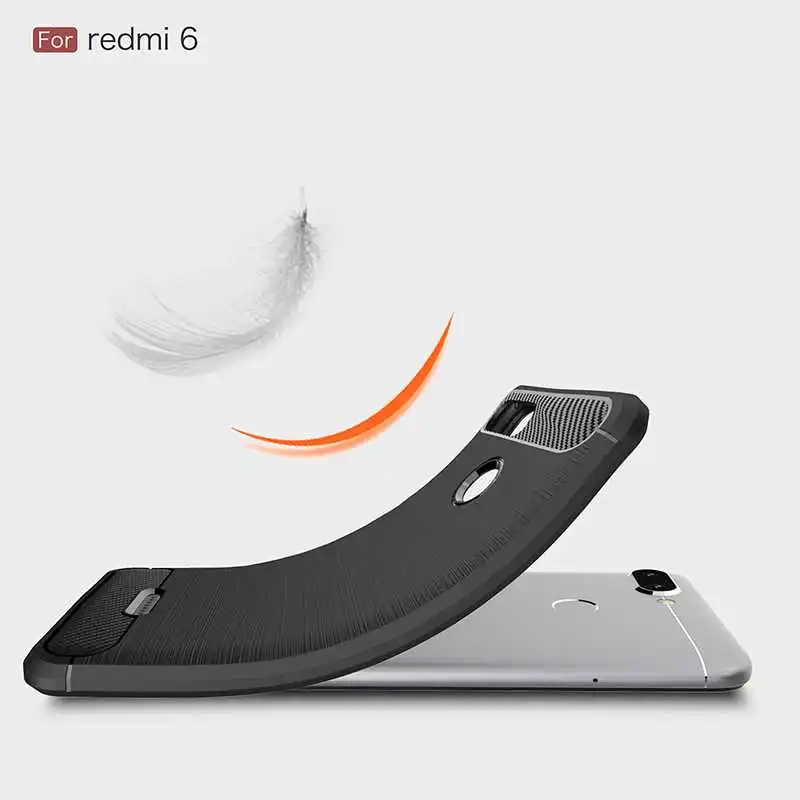 Mokoemi модный противоударный мягкий силиконовый чехол 5,4" для Xiaomi Redmi 6, чехол для Xiaomi Redmi 6, чехол для телефона