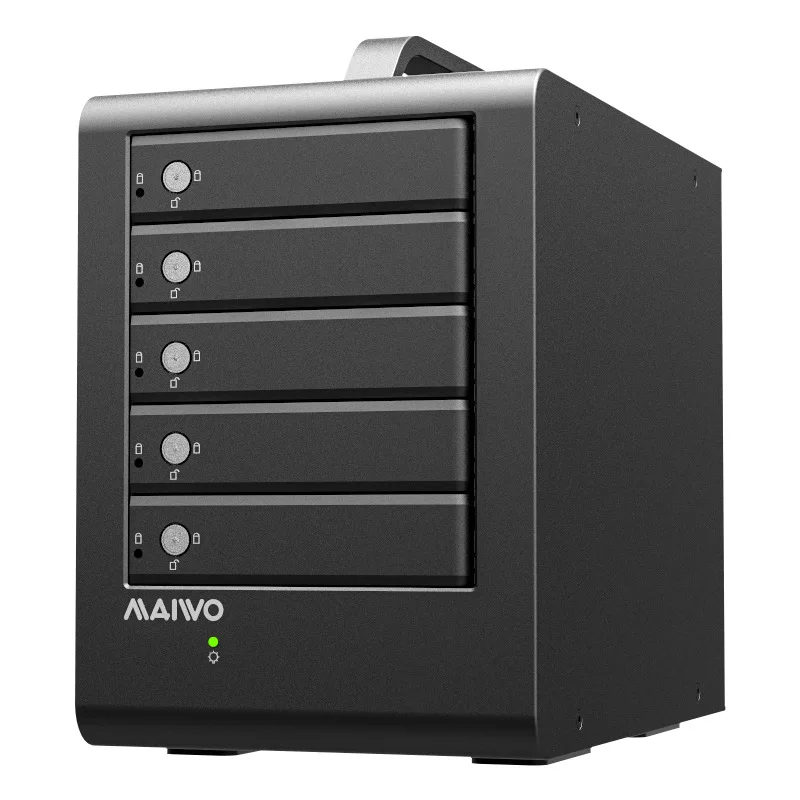 

MAIWO 5-bay 2.5 Inch/3.5 Inch USB 3.0 USAP 5Gbps With RAID Function HDD Aluminum 5 Day HDD Case Up To 60T 5-bay Enclosure HDD