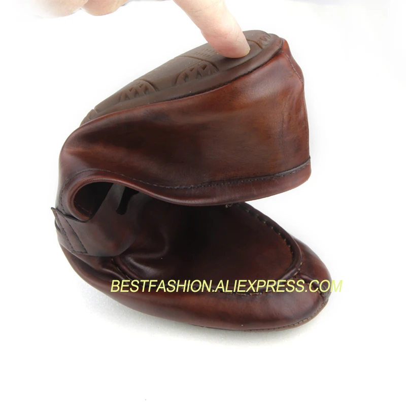 

Casual Shoes Leather Fashion Vintage Soft Loafers Breathable Men Shoes With Comfortable Driving Men Shoes Size 40-44