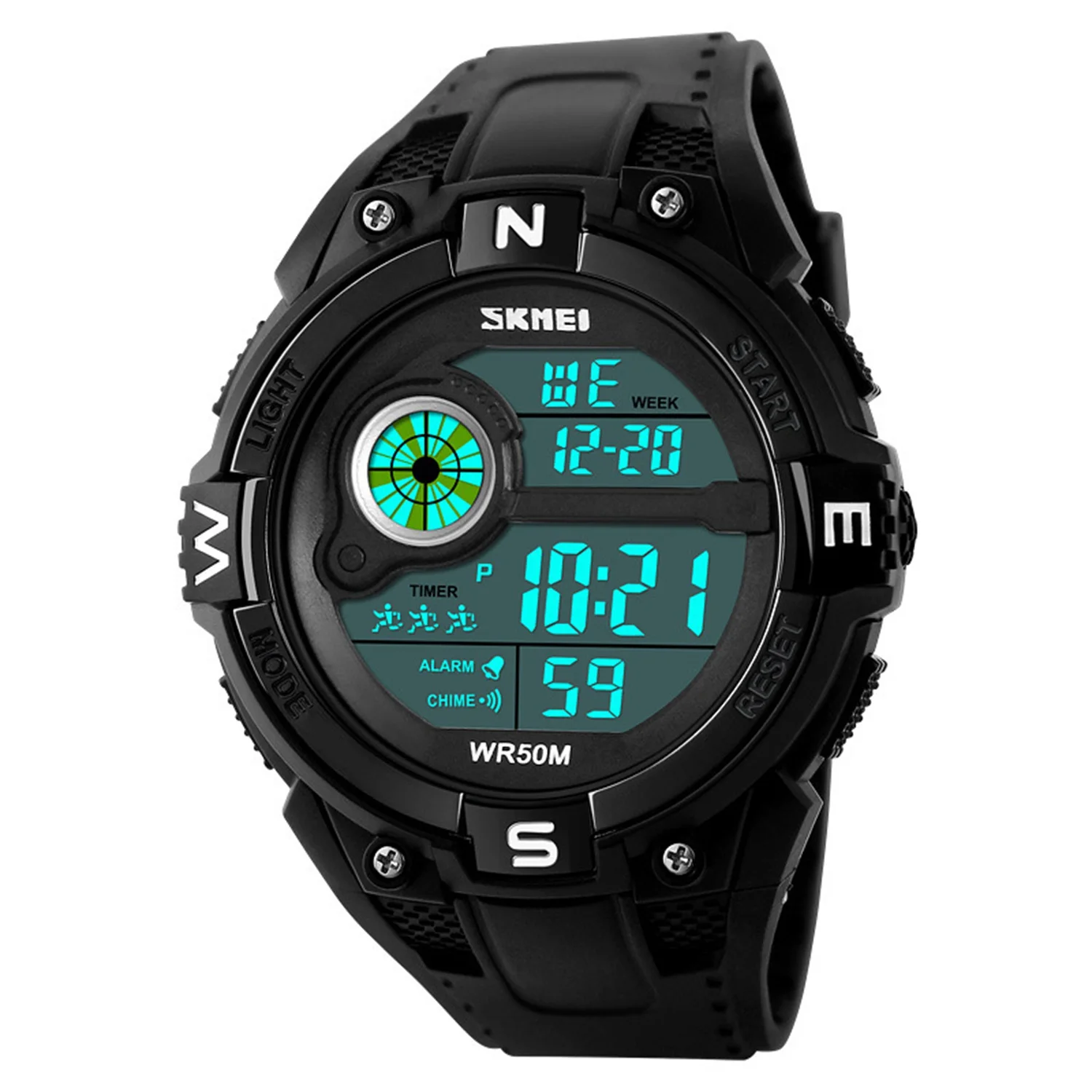 SKMEi мужские спортивные военные часы мужские водонепроницаемые цифровые часы мужские модные светодиодные часы Relogio Masculino 1279